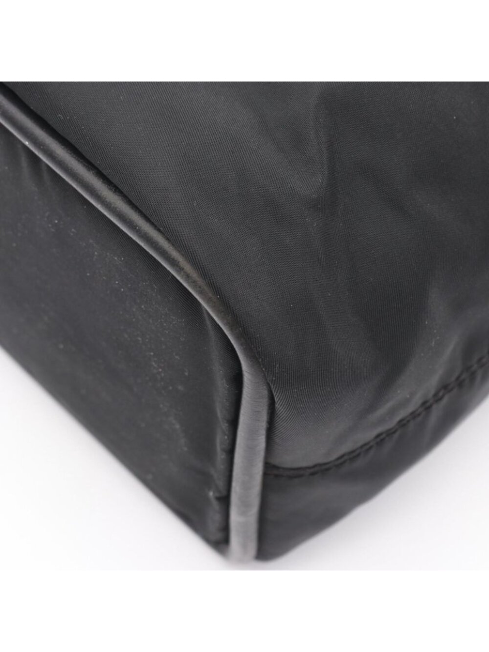 Celine Seri Handbag Sa Ninelelogo Black Nylon Leather - Picture 6 of 9